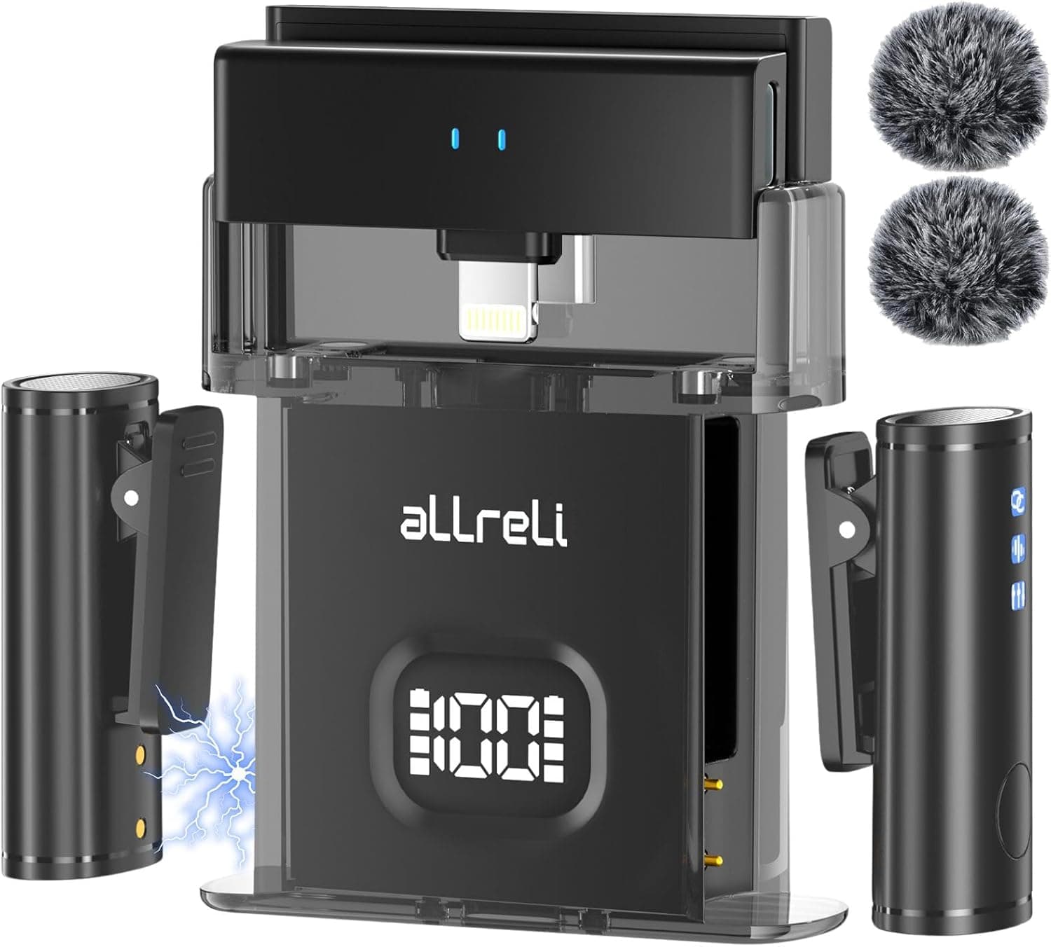 aLLreLi M5 Pro Wireless Microphone Kit